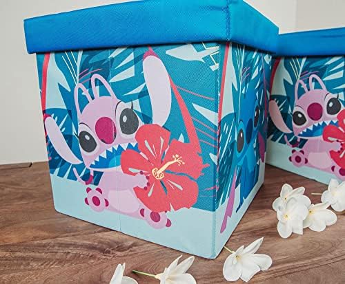 Disney Lilo Stitch Storage Bins Set of 2 with Lids