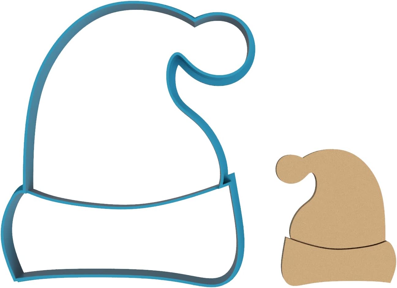 Santa Hat Cookie Cutter for Baking and Crafting