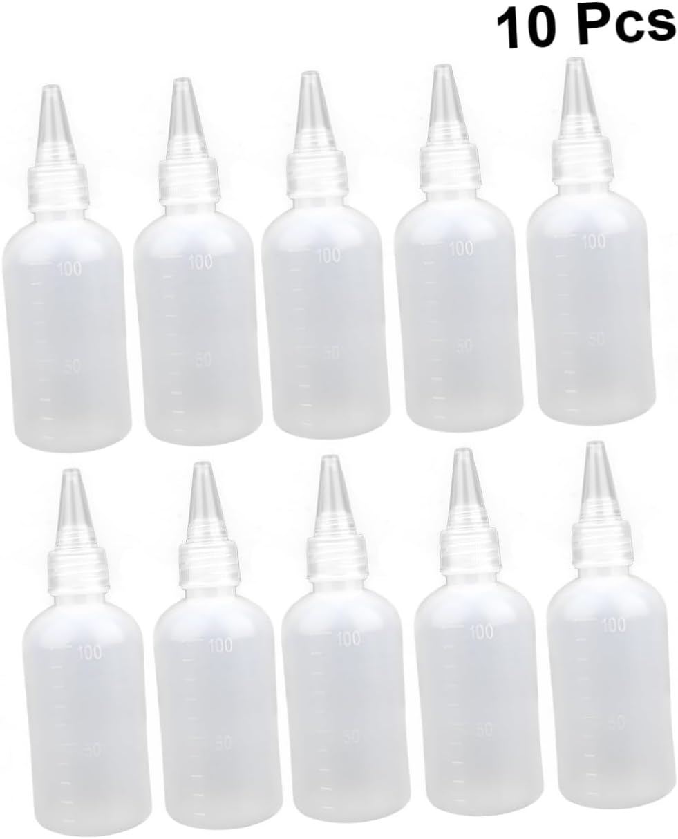 Ipetboom 20 Pcs White HDPE Condiment Squeeze Bottles