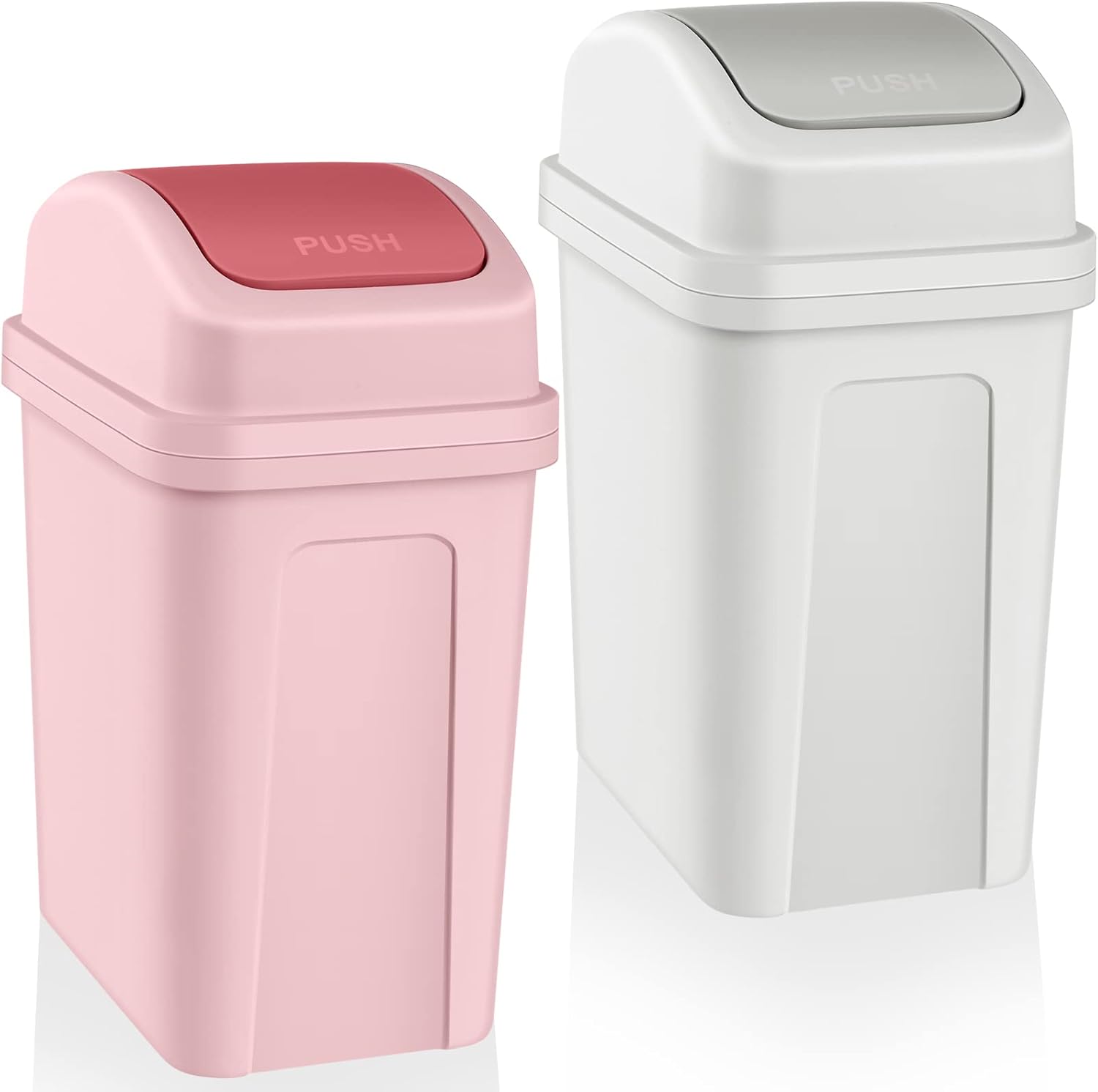 Sumind 2 Pcs Bathroom Trash Can with Swing Lid 1
