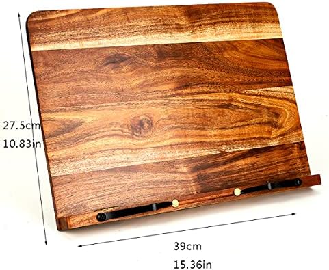 Yuidaaavzz Adjustable Foldable Cookbook Stand 1