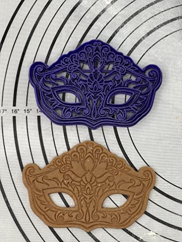 3D Kitchen Art Premium Purim Mask Cookie Cutter Galaxy Purple 55 Inch