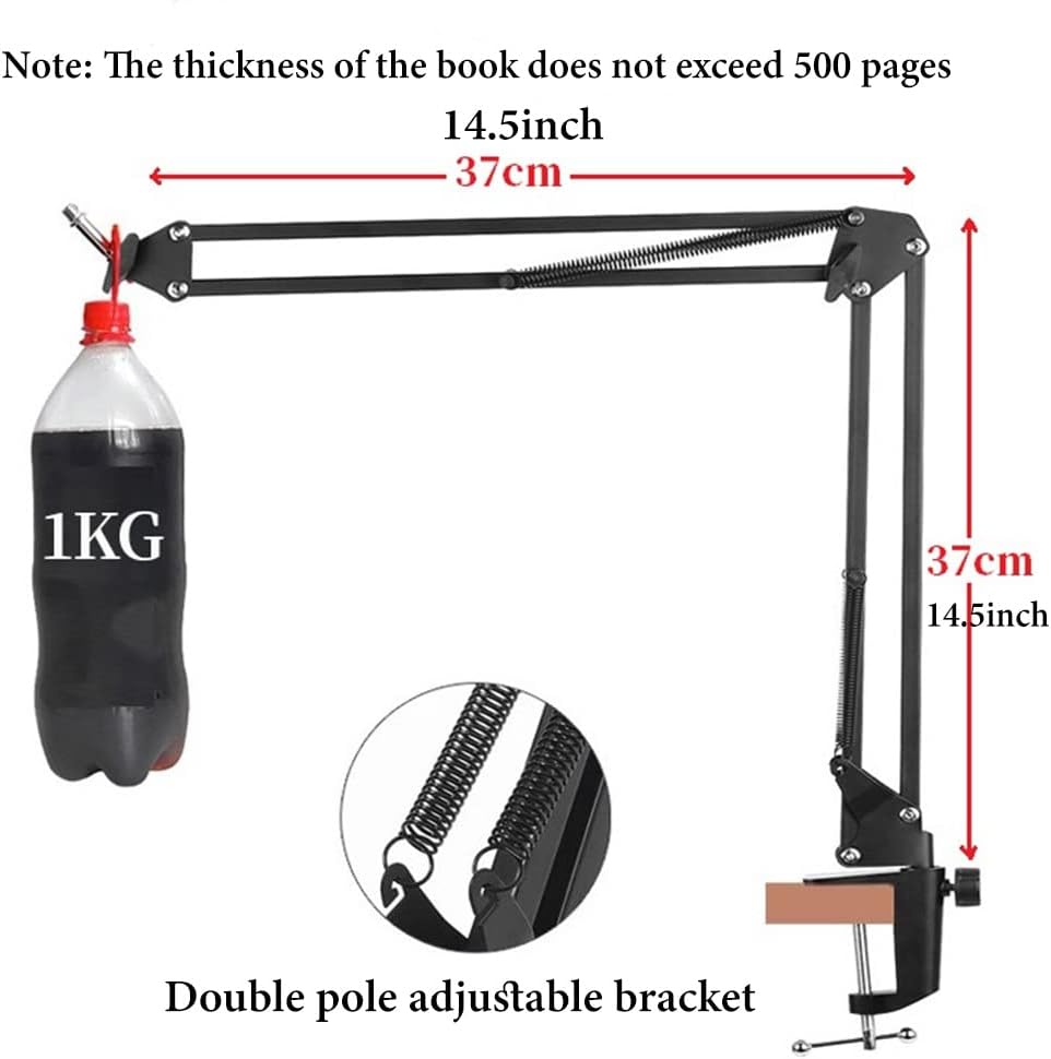 Yuidaaavzz Cookbook Stand with Adjustable Angle