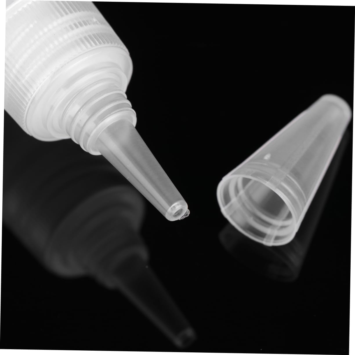 VINTORKY 20 Pcs Refillable White Condiment Squeeze Bottles