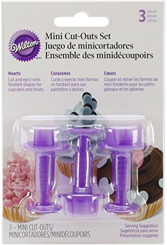 Wilton Fondant Mini Heart Cutters Set of 3