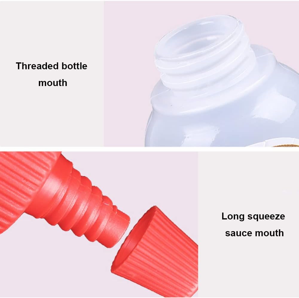 TopHomer Mini Condiment Squeeze Bottles Set