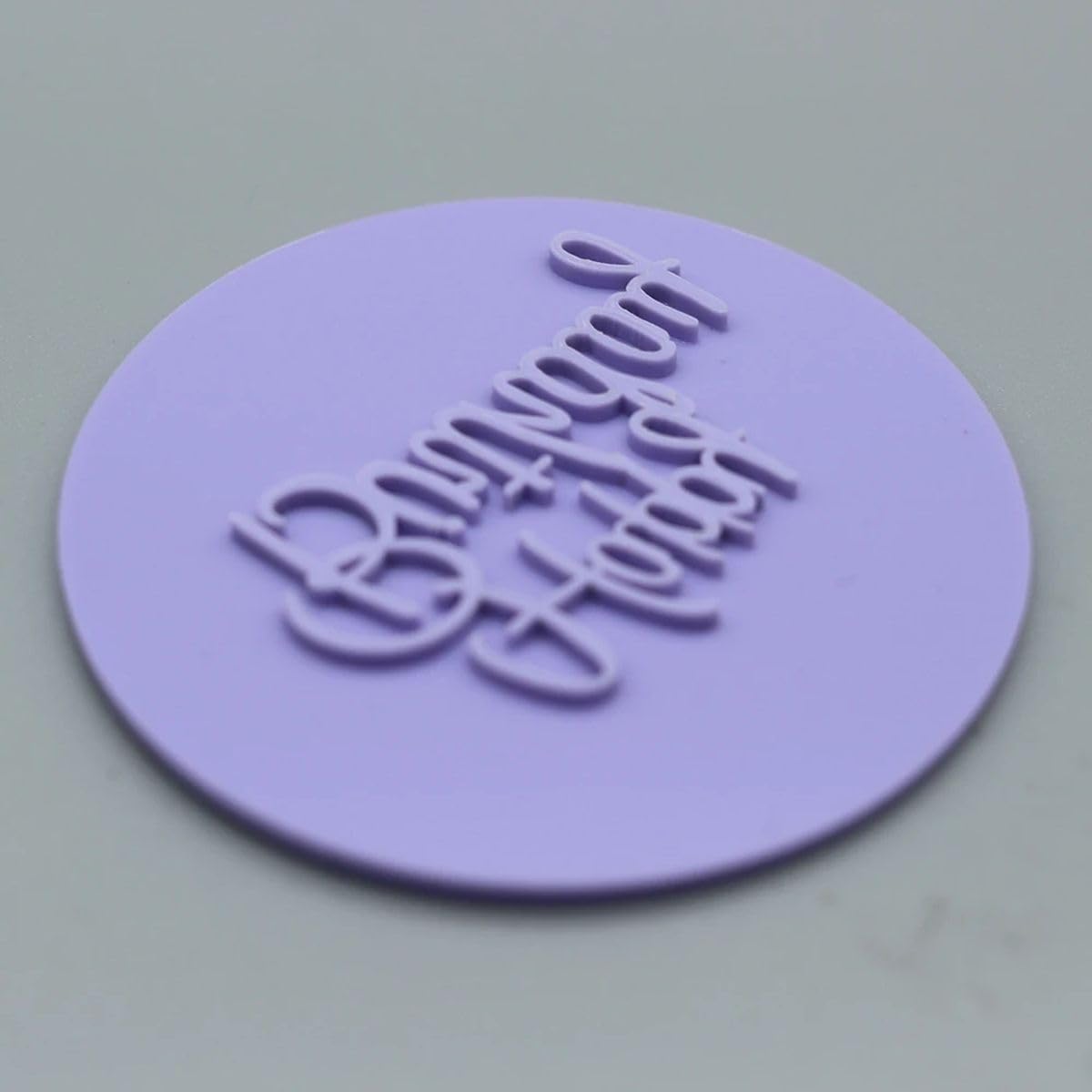 UVITJEPKA 2025 Acrylic Birthday Cookie Press Stencil Cutter