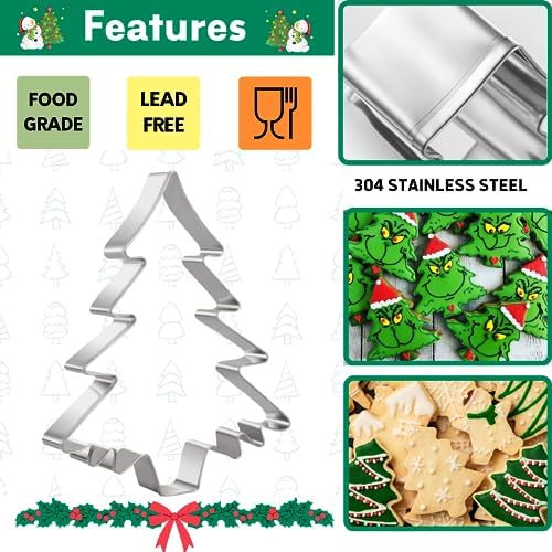 Orapink Large 5 Inch Christmas Tree Cookie Cutter