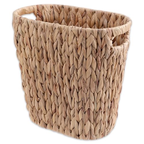 WLLHYF Woven Trash Basket Small Brown Wicker