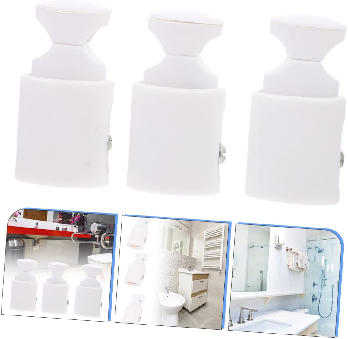 MUELODSIC 3pcs Radiator Hooks for Bathroom Storage