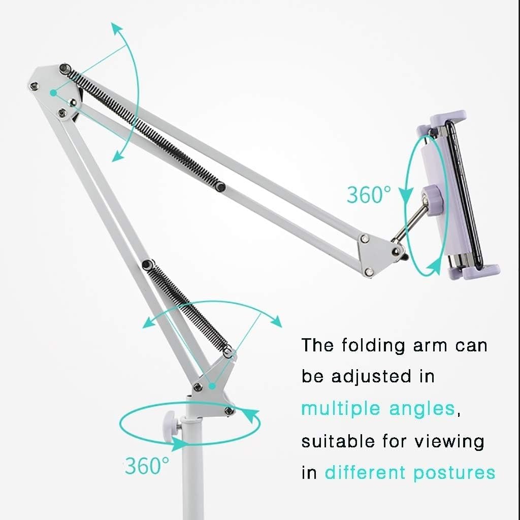 Adjustable 360 Rotation Tablet Floor Stand for Phone Laptop and Book