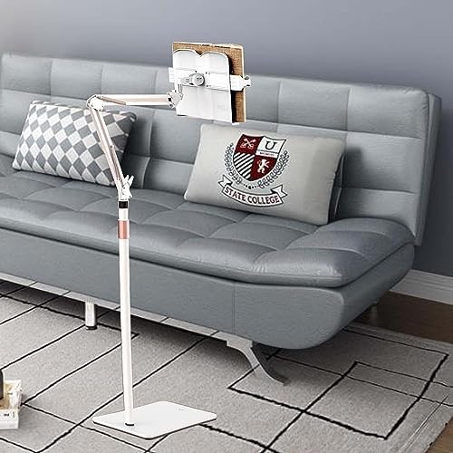 Adjustable Floor Bookstand with 180 Rotation and Elastic Clips