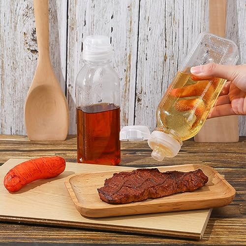 Mozeat Lens 10oz Condiment Squeeze Bottles 2 Pack