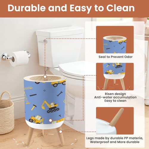 Small Dog Proof Trash Can 18 Gallon with Lid