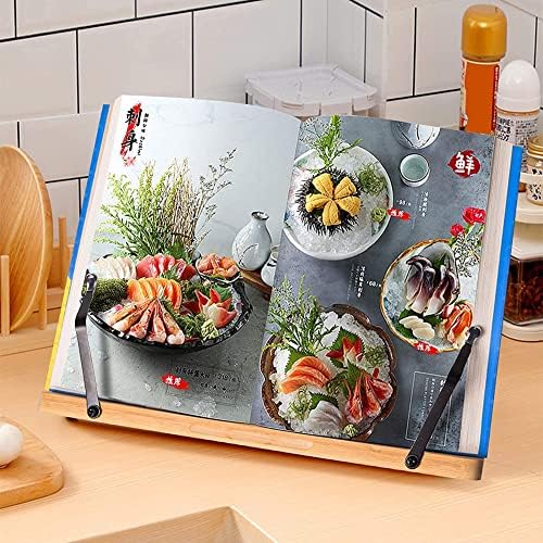 Yuidaaavzz Adjustable Foldable Cookbook Stand