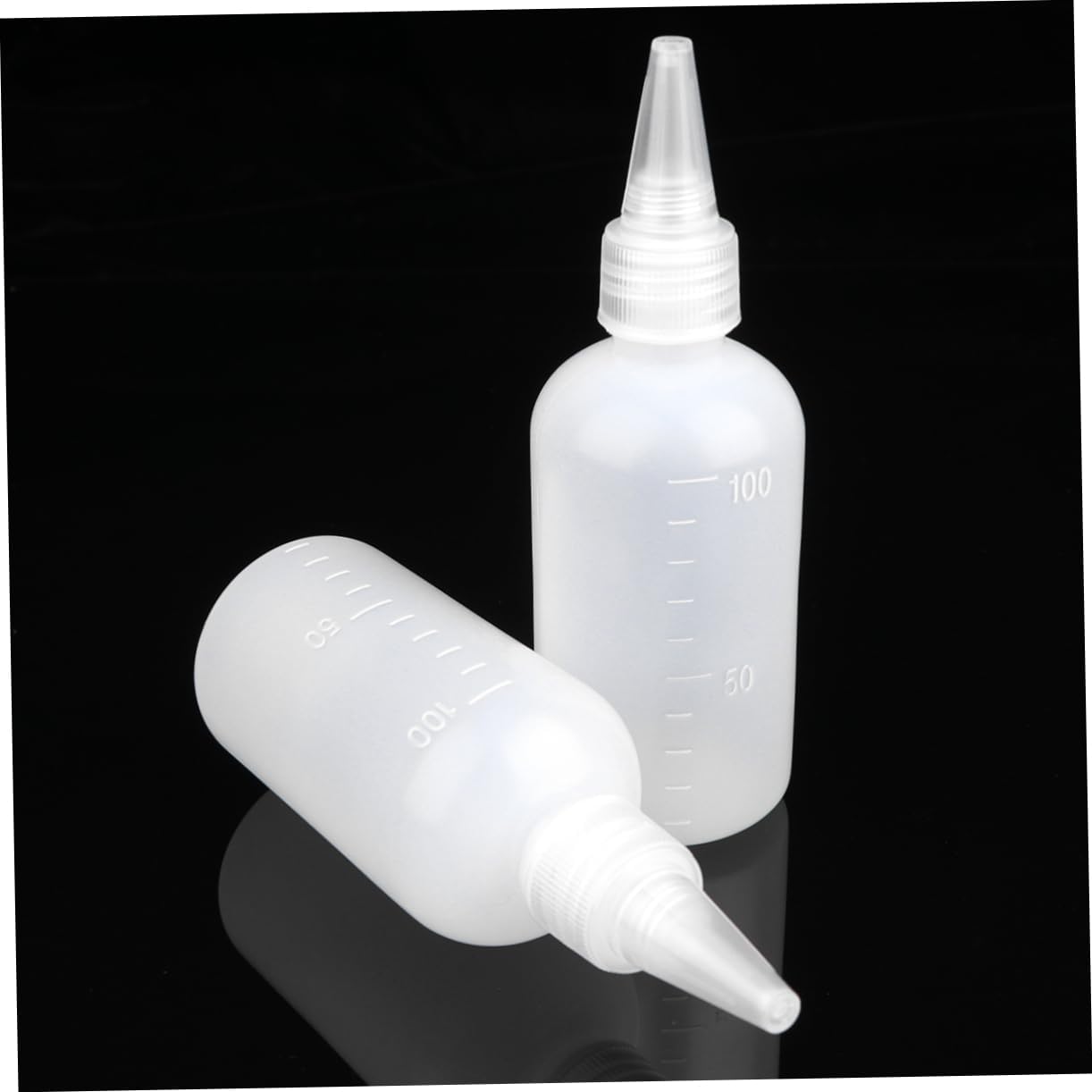 Ipetboom 20 Pcs White HDPE Condiment Squeeze Bottles