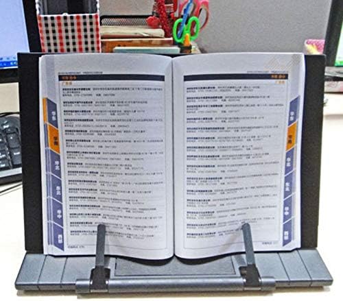 Book Stand Frame Desk Holder with Adjustable Grooves and Tablet Support