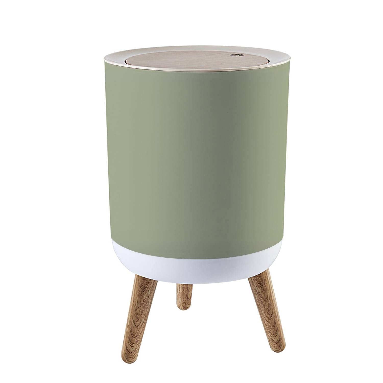 Small Trash Can with Lid for Bathroom Kitchen Office