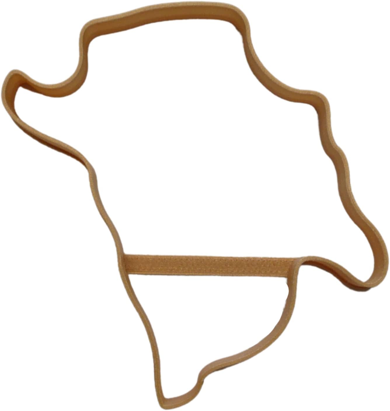HUMACAO PUERTO RICO MUNICIPALITY OUTLINE COOKIE CUTTER