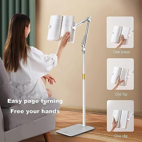 Adjustable Floor Book Stand for Reading in Bed and Sofa