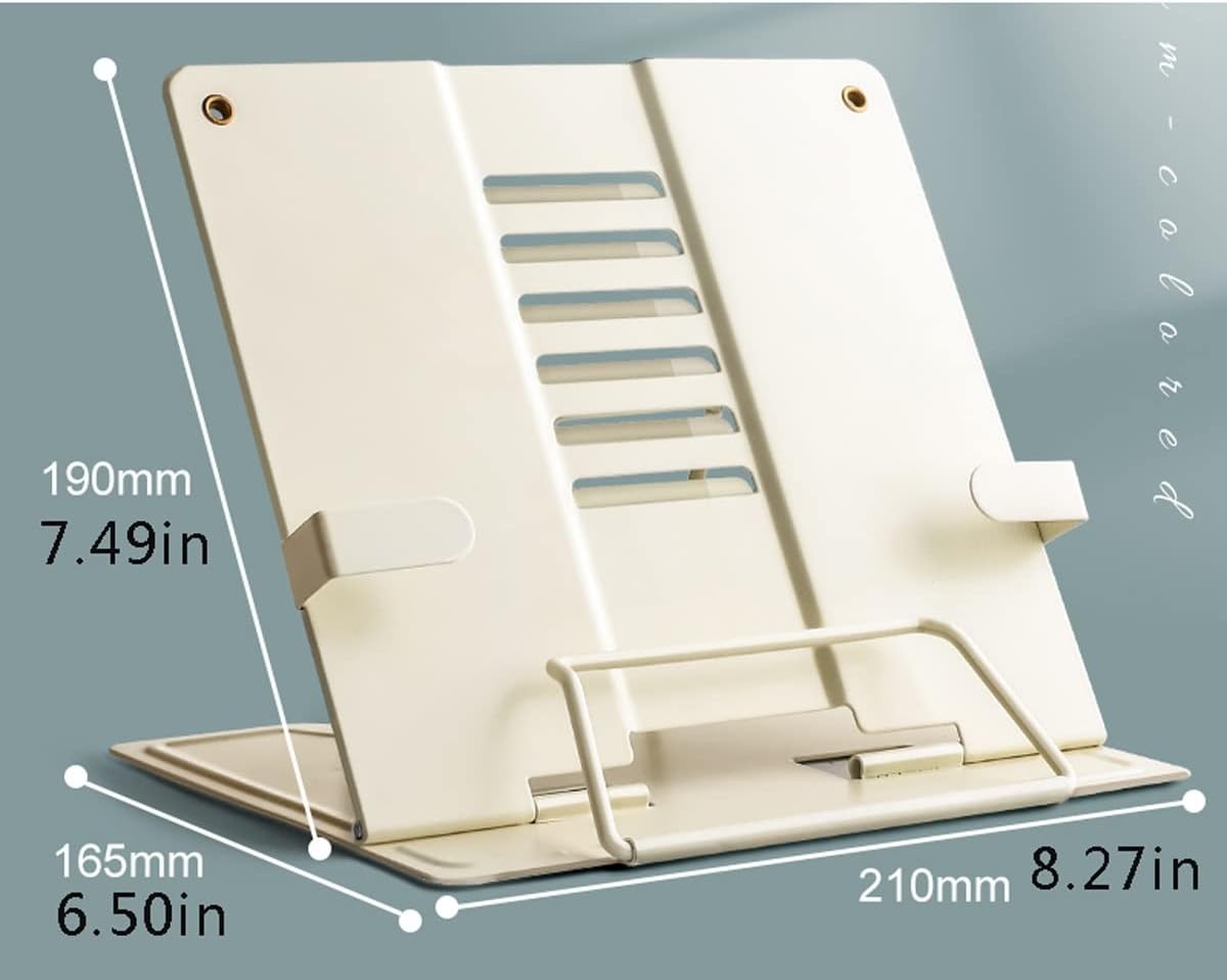 Yuidaaavzz Adjustable Cookbook Stand 1
