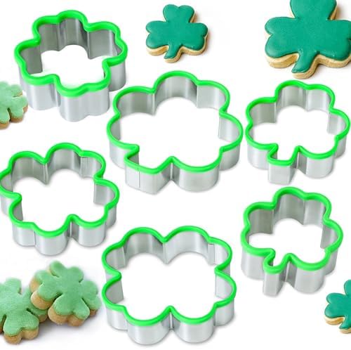 St Patricks Day Clover Cookie Cutter Set