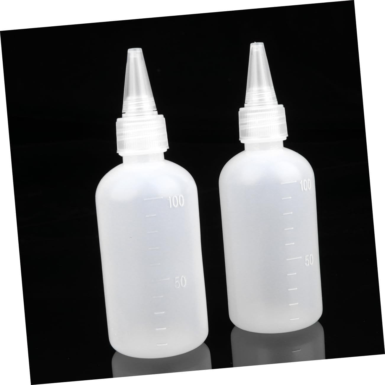 Ipetboom 20 Pcs White HDPE Condiment Squeeze Bottles