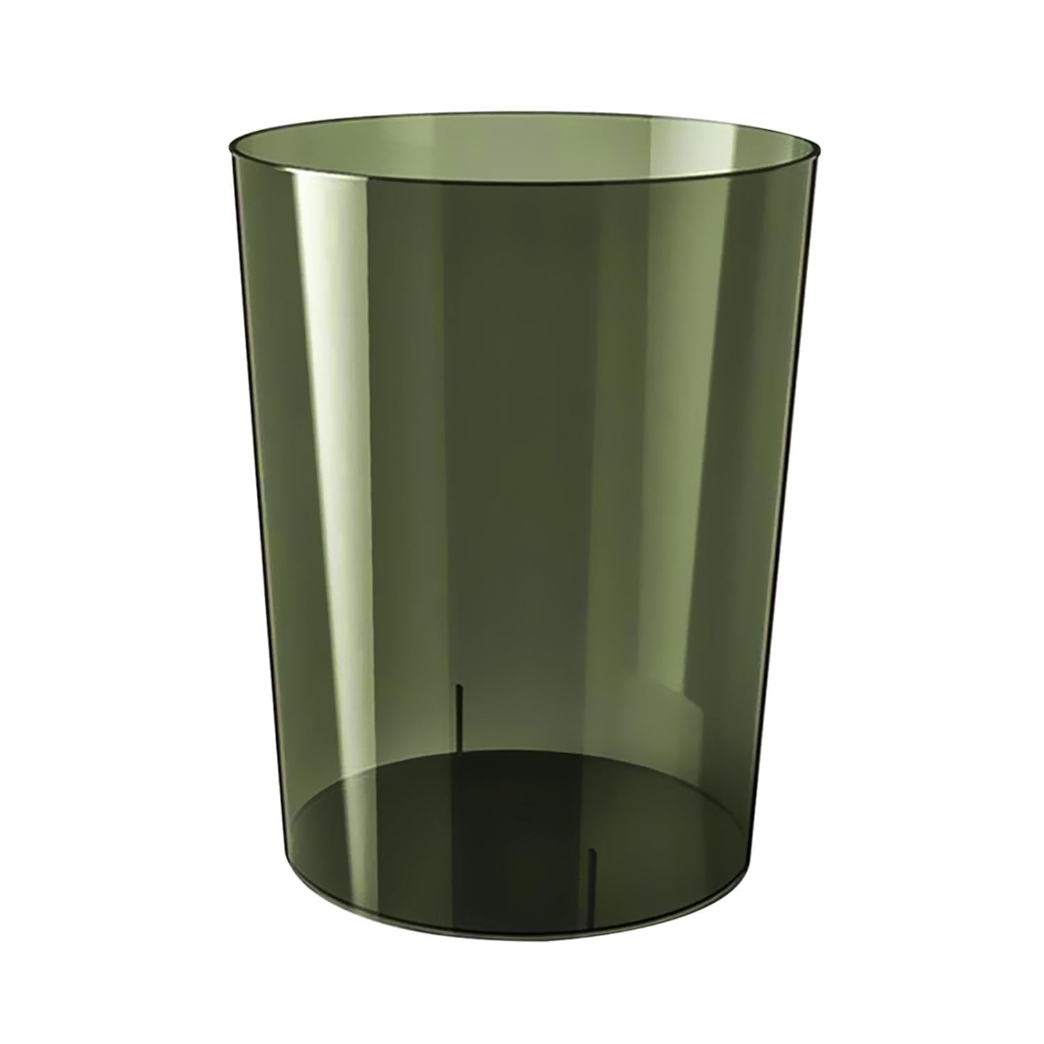 Qianly Clear Wastebasket with Large Capacity and Sleek Design