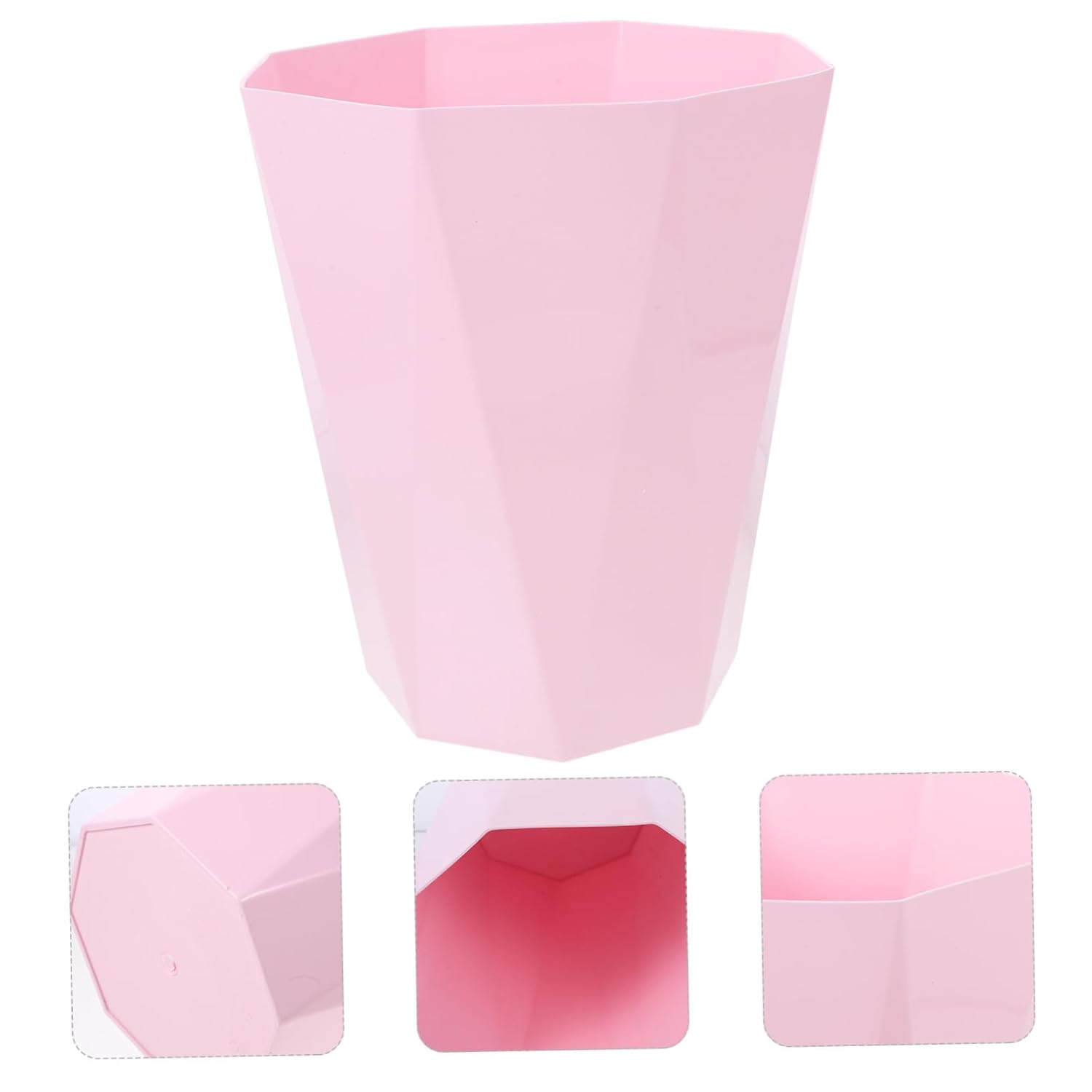 MAGICLULU 1pc Kids Room Trash Can - Simple Pink Dried Flower Bucket