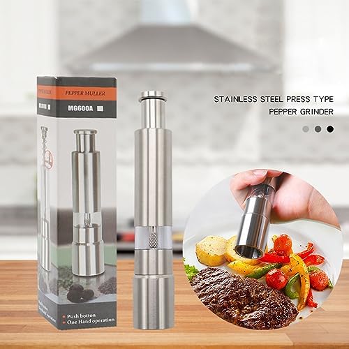 Premium Stainless Steel Salt Pepper Grinder Set
