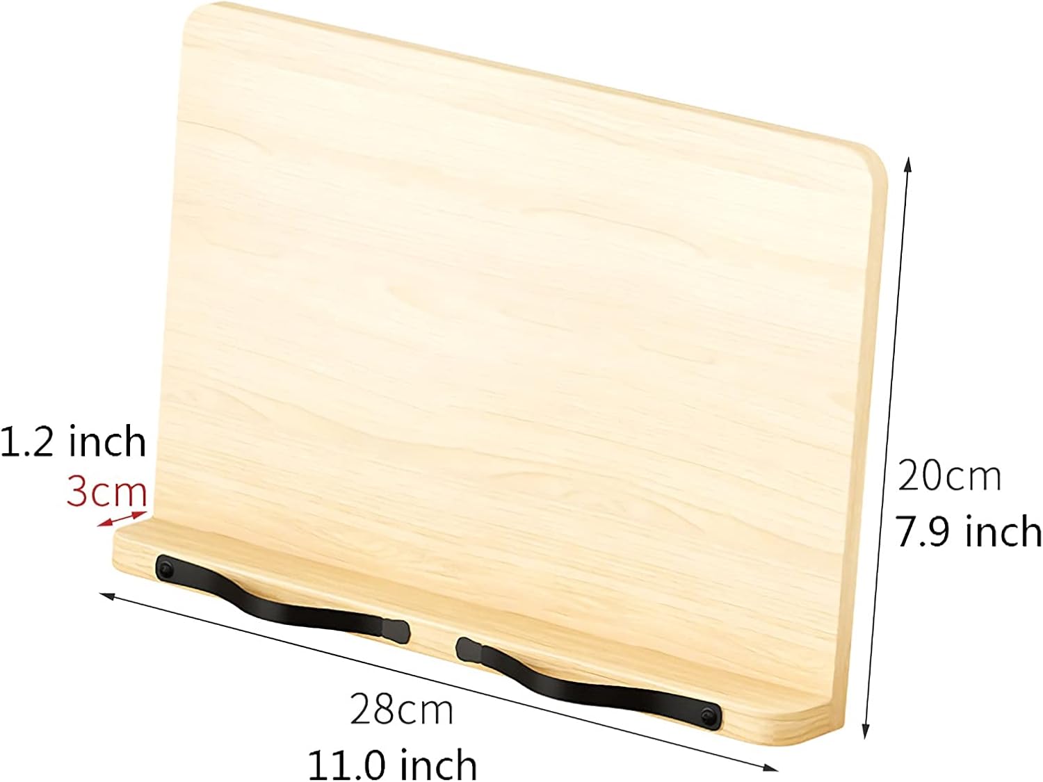 Yuidaaavzz Foldable Book Stand for Reading and Kitchen Use