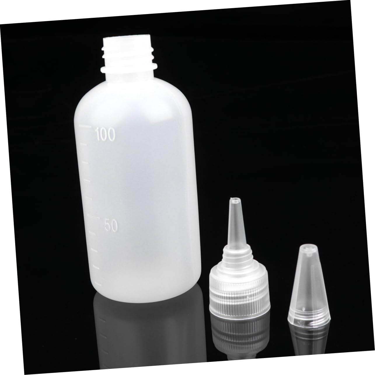 VINTORKY 20 Pcs Refillable White Condiment Squeeze Bottles