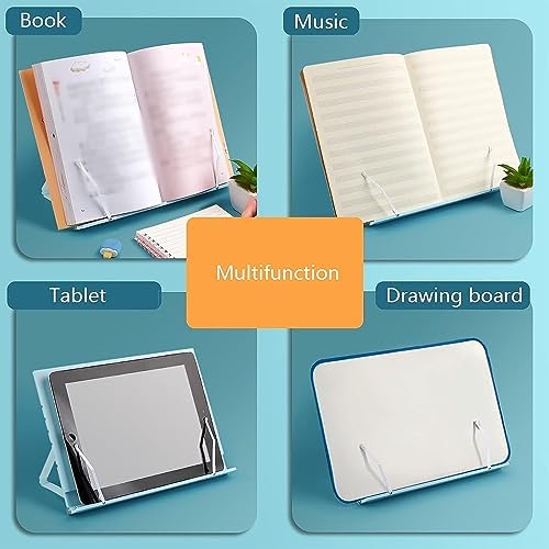 Adjustable Book Stand for Heavy Textbooks and Tablets