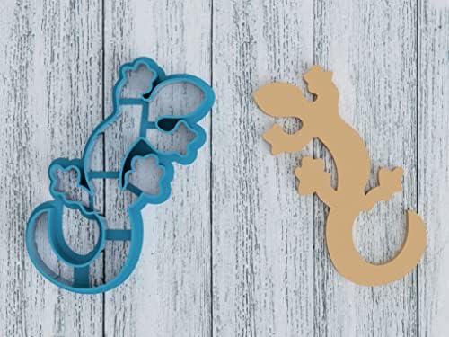 Lizard Outline Cookie Cutter for Baking Fondant Clay 4 Inch
