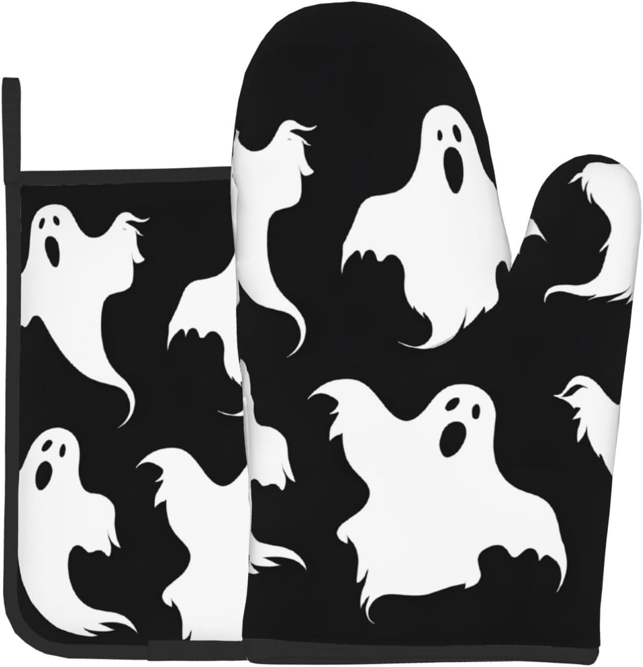 DCEHGEW Halloween Goth Oven Mitts Pot Holders Set
