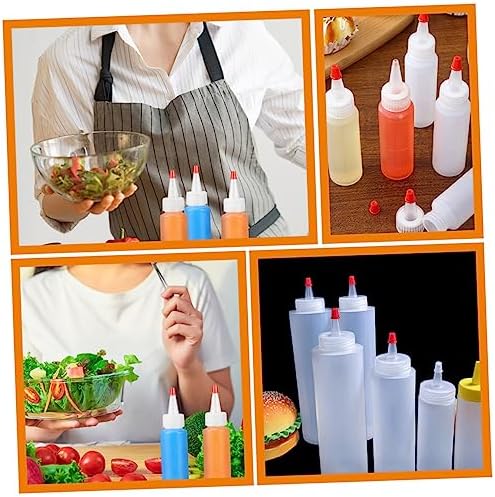 DECHOUS 15pcs Mini Condiment Squeeze Bottles 2oz