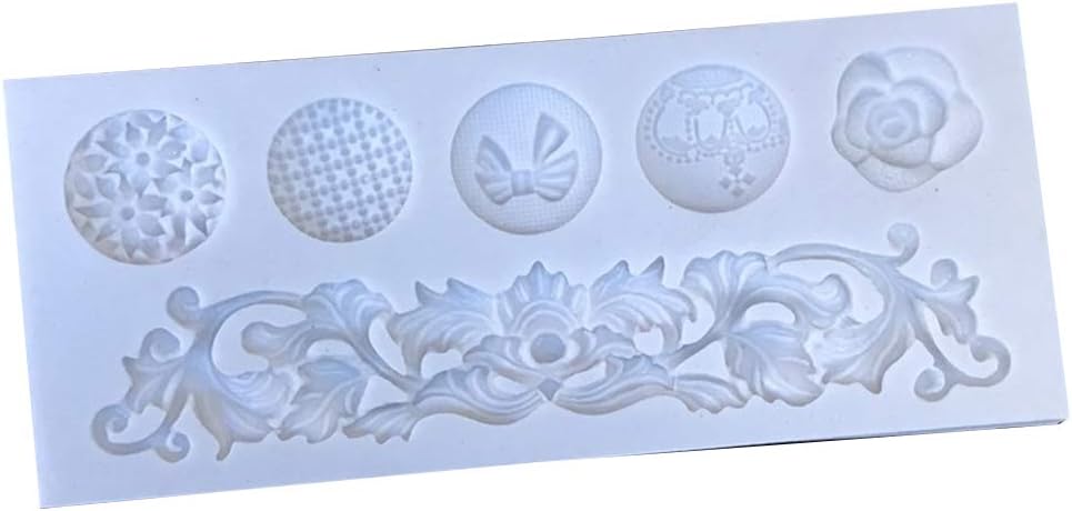 Sugarcraft Embossed Pattern Cookie Silicone Cutter