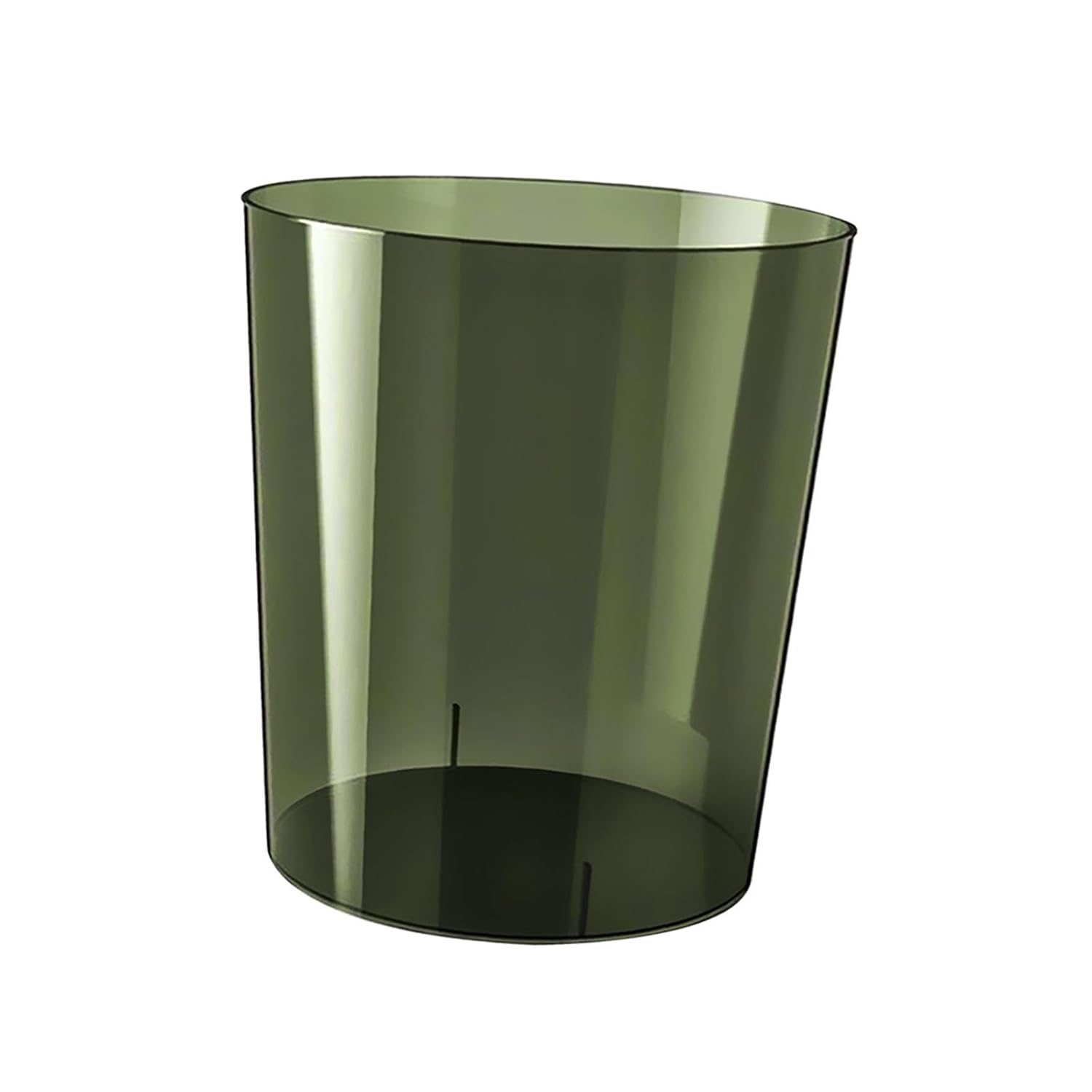 Qianly Clear Wastebasket for Home Kitchen Office