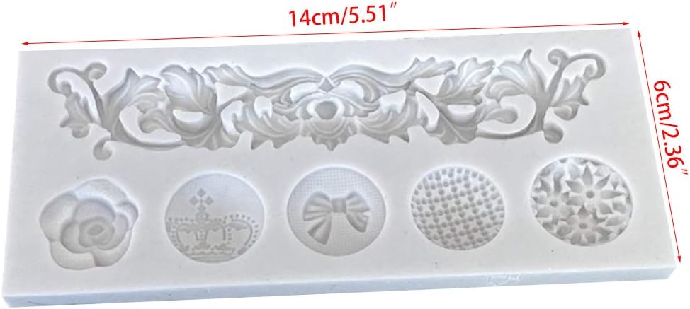 Sugarcraft Embossed Pattern Cookie Silicone Cutter