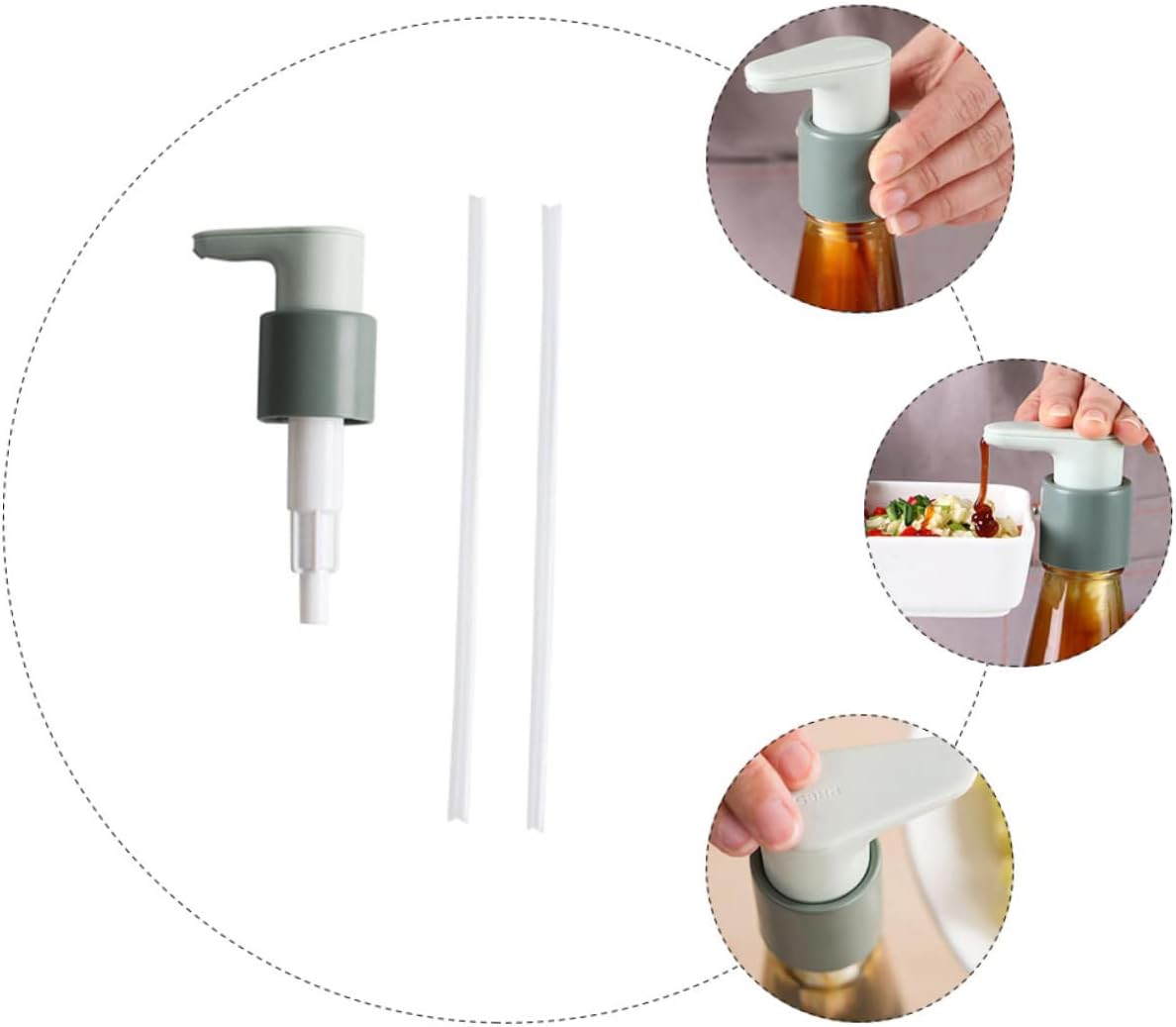 OKUMEYR 1Set Ketchup Squeeze Pump Nozzle