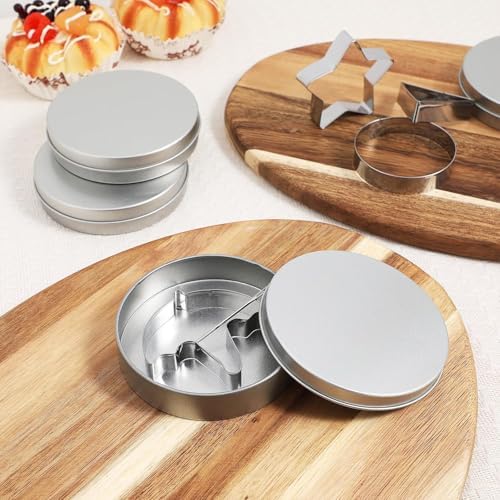 Keoshiga 12-Piece Metal Cookie Cutter Set for Baking and Candy Making