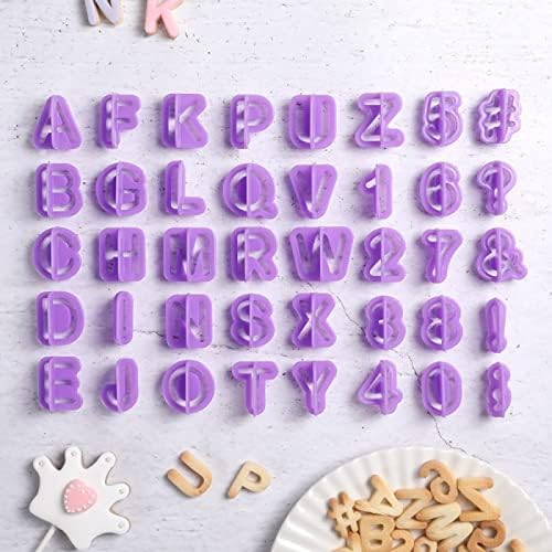 Aggert 40Pcs Silicone Alphabet Cake Molds Set