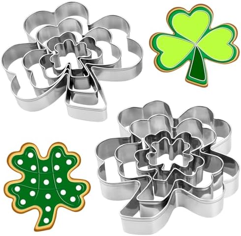 YXCLIFE 8PCS St Patricks Day Cookie Cutters Set