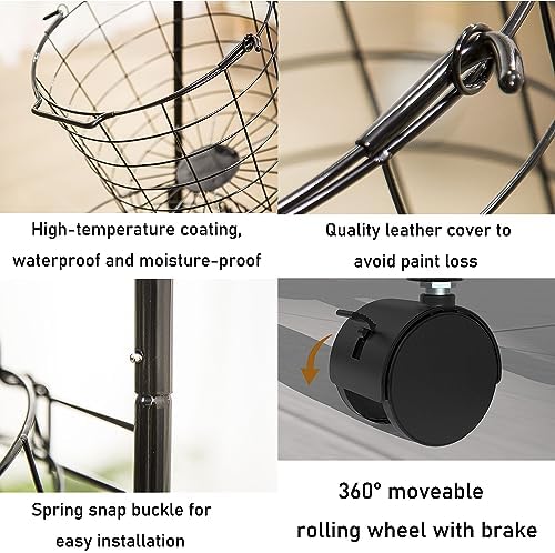 MYOYAY 3-Tier Laundry Cart on Wheels