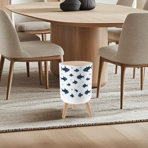 Cute Shark Trash Can 18 Gallon Dog Proof