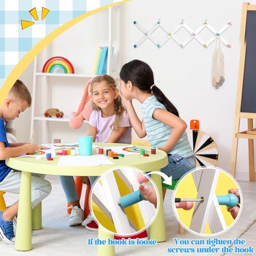 Suzile Expandable Wooden Coat Rack for Kids 1