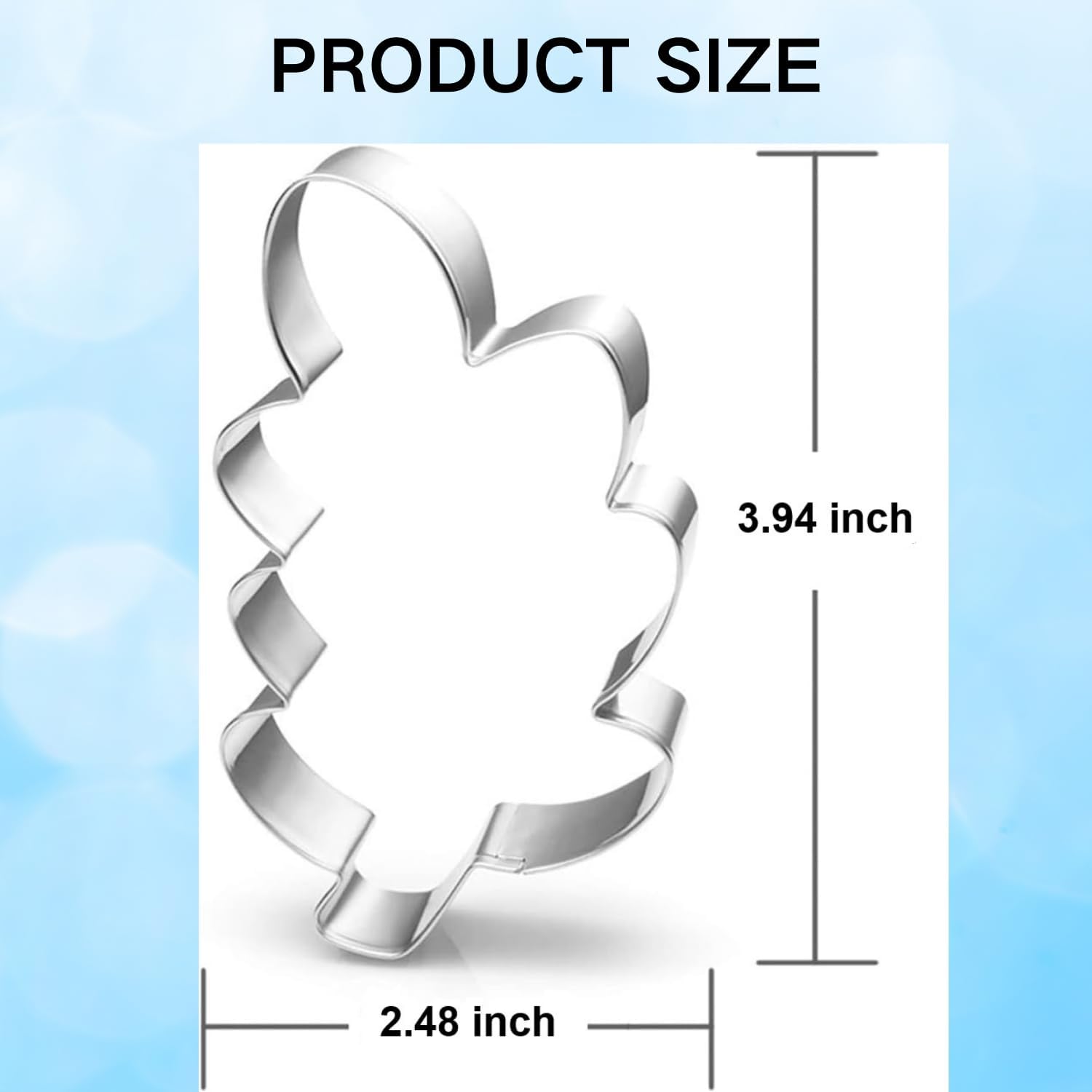 Leaf Cookie Cutter 4 Inch - Baking Tool for Parties