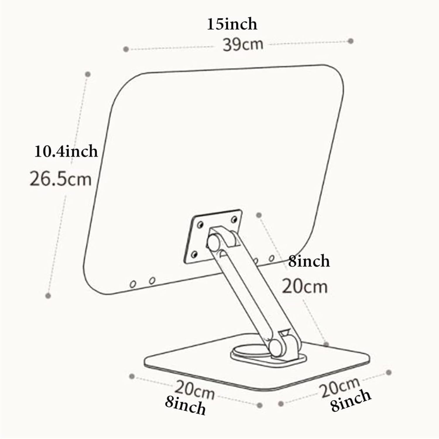 Yuidaaavzz Adjustable Book Stand with Rotating Base and Page Clips