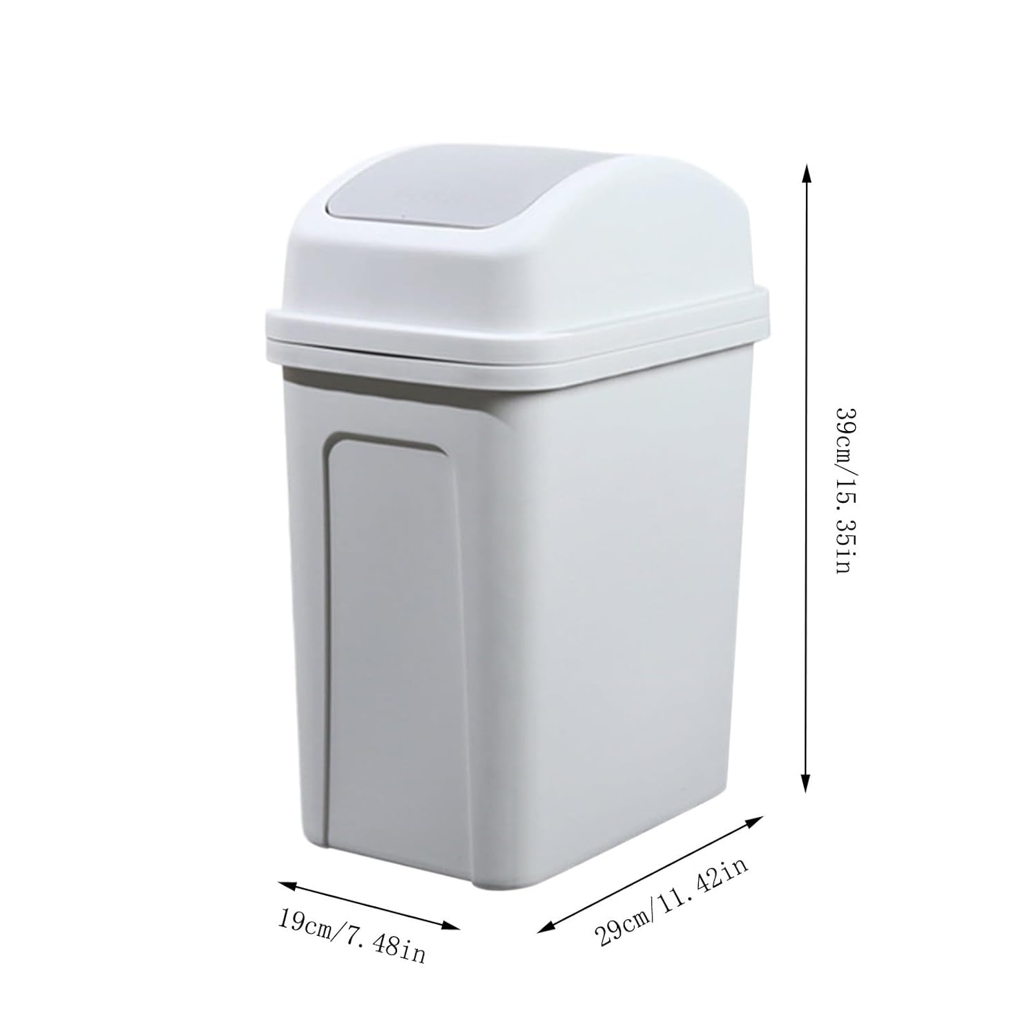 KELINFONG 55 Gallon Plastic Trash Can with Lid