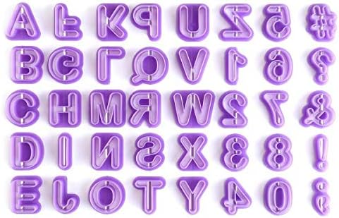 40pcs Set Fondant Cutter Mold with Letters and Numbers